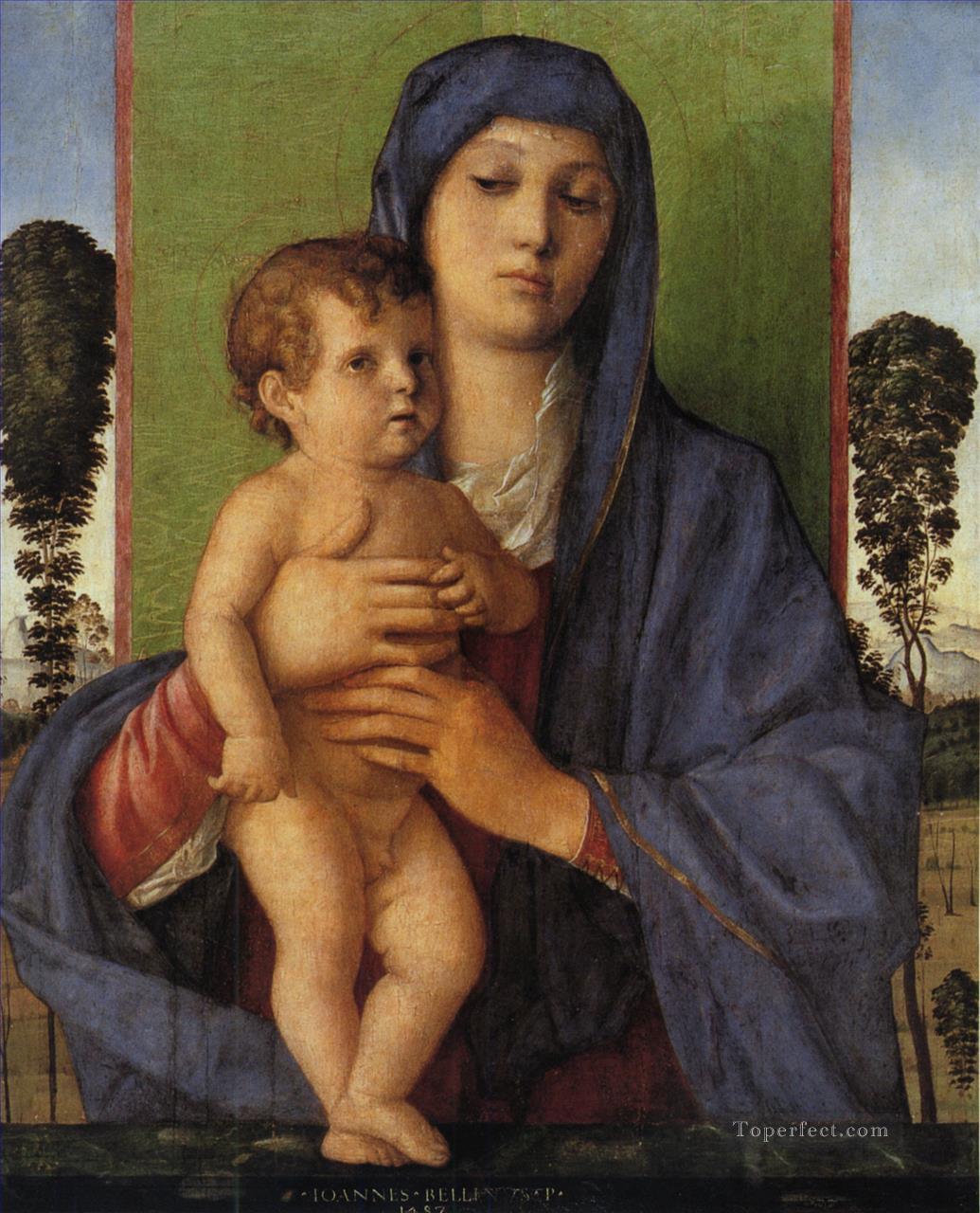 Madonna degli alberetti Renaissance Giovanni Bellini Oil Paintings